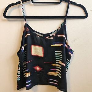NastyGal City Print Cropped Cami